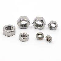 Metric DIN934 A2 304 Stainless Steel Hex Hexagon Nut for M1 M1.2 M1.4 M1.6 M2 M2.5 M3 M4 M5 M6 M8 M10 M12 Screw Bolt Nails Screws Fasteners