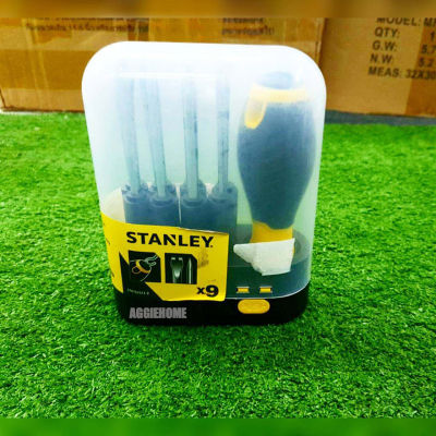 STANLEY ชุดไขควงอเนกประสงค์ รุ่น  STHT62511-8  จำนวน 9 ชิ้น Multi-Purpose Screwdriver ชุดไขควง ไขควงชุด ไขควงเปลี่ยนหัว ไขควงอเนกประสงค์ จัดส่ง KERRY