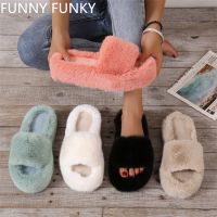 2022 Women  39;s Luxury Thick Bottom Warm Shoes Cotton Slippers Indoor Outdoor Fur