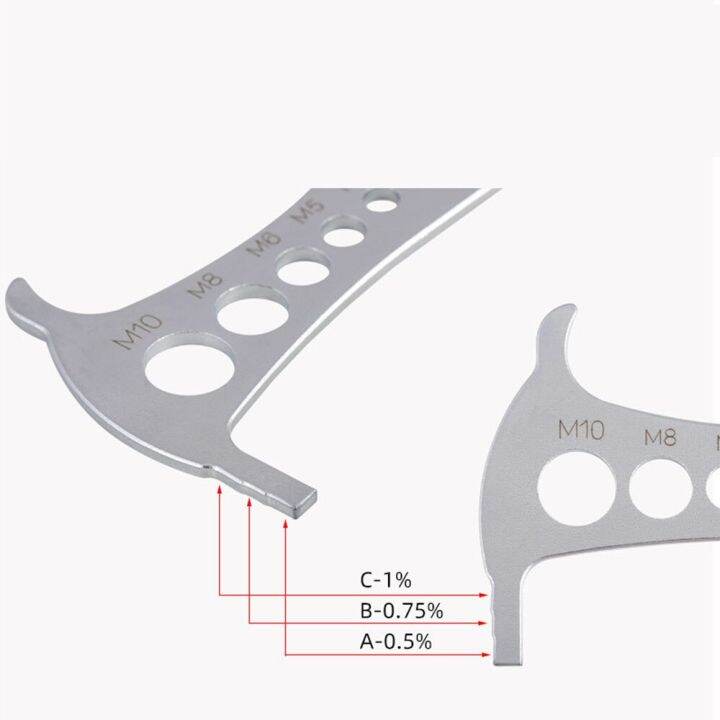 เครื่องทดสอบโซ่จักรยาน3-in-1ตัวตรวจสอบโซ่จักรยานตัวบ่งชี้การสึกหรอของสลักขอโซ่การวัดความเร็ว8-9-10-11สแตนเลส