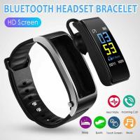 Y3Plus Standby Smart Watch Colorful TP Screen Headphones and  Fitness wristband 2+1 Bluetooth Remote Control Bracelet Health Track Smart Band