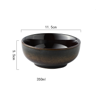 Japanese Style 4.5 Inch Bowl Ceramic Rice Bowl Home Small Soup Bowl Eat Bowl Noodle Bowl Sushi Daily Restaurant Tableware