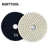 BSRTTOOL แผ่นขัดเพชรขนาด100มม. 1ชิ้นสำหรับหินอ่อนหินแกรนิตคอนกรีตกระดาษทรายแผ่นเพชร Tooi