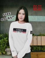 ? ส่งฟรี ? ครบไซส์ S M L XL เสื้อยืดแฟชั่น แขนยาว ชายหญิง คอกลม ผ้าคอตตอน Fasion Unisex งานป้าย มีส่งฟรี เก็บเงินปลายทาง