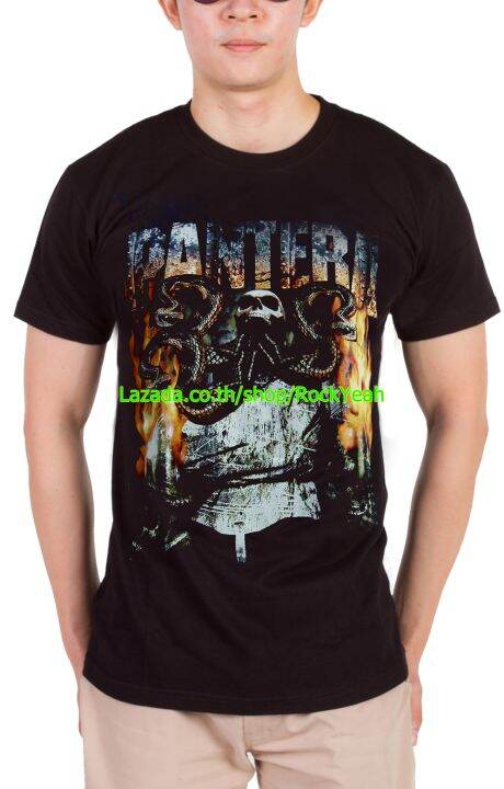 เสื้อวง-pantera-แพนเทอรา-ไซส์ยุโรป-เสื้อยืดวงดนตรีร็อค-เสื้อร็อค-rcm1116-ราคาคนไทย