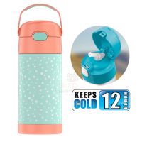 JET กระติกน้ำ พร้อมส่ง สเตนเลสรักษาอุณหภูมิ Thermos FUNtainer Vacuum Insulated Stainless Steel Bottle 12OZ with Bali Handle กระบอกน้ำ  ขวดน้ำ