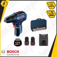 BOSCH GSR 12 V-30 สว่านไขควง 12 V พร้อมแบต 2.0 Ah 2 ก้อน และแท่นชาร์จเร็ว