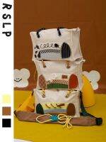 ♛☌ Ruosu Liangpin 2023 new cute niche one-shoulder cross-body portable toast cloth bag DIY creative design all-match