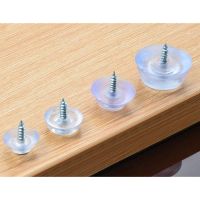 ☋♣ 10pcs Rubber Non-slip Furniture Chair Leg Caps Feet Sofa Foot Protector Pads Floor Furniture Legs Protector Pad With Screws