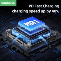 Rocoren 165W ที่ชาร์จแบตในรถ PD 3.1 140W ชาร์จเร็ว QC 5.0 USB Type C ที่ชาร์จในโทรศัพท์ในรถยนต์ชาร์จเร็วสำหรับ Macbook ที่เหมาะกับ Samsung