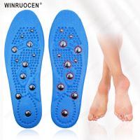 Magnet Massage Invisible Insole For Men Women Health Sports Knee Varus Correction Heel Pads Silicon Orthopedic Insoles Shoes Accessories