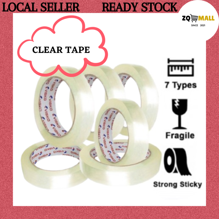 Transparent Clear Opp Packaging Masking Tape (40yards/36meter). Pita  Pelekat