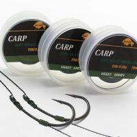 20M Camo Green Carp Fishing Line Soft Hooklinks Strand Braid Carp Wire Hook Links Non Coated Fishing Line for Carp Rigs Tackle