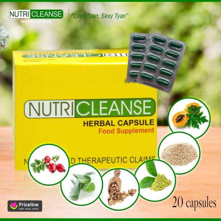Authentic Nutricleanse Herbal Capsule Tingi Pack (20 Capsules) Lazada PH