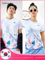 เสื้อยืดกีฬาเสื้อกีฬาแบดมินตันเสื้อแบดมินตัน YONEX 22058ใหม่2023