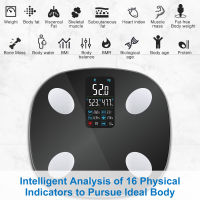 INSMART Body Fat Scale พร้อมหน้าจอ Smart Wireless Digital Bathroom เครื่องชั่งน้ำหนัก Body Composition yzer รองรับบลูทูธ