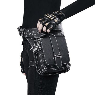 Steam Punk Waist Leg Hip Belt Banana Bag Outdoor Shoulder Bag Mobile Phone Waist Bag Fanny Packs Pack For Women Purse Cyberpunk