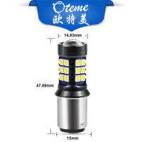 【cw】 รถ LED ไฟเบรคถอดรหัสกะพริบ 1156 1157 3030 27smd ไฟย้อนกลับ รถจักรยานยนต์ไฟท้าย