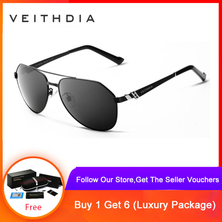 veithdia-แบรนด์สแตนเลสผู้ชายแว่นตากันแดดเลนส์กระจกเลนส์แว่นตากันแดดอุปกรณ์เสริมสำหรับแว่นตาการขับรถดวงอาทิตย์แว่นตาผู้ชาย-3559-สีเทาสีฟ้า-ซื้อ-1-แถมฟรี-1-ชิ้น