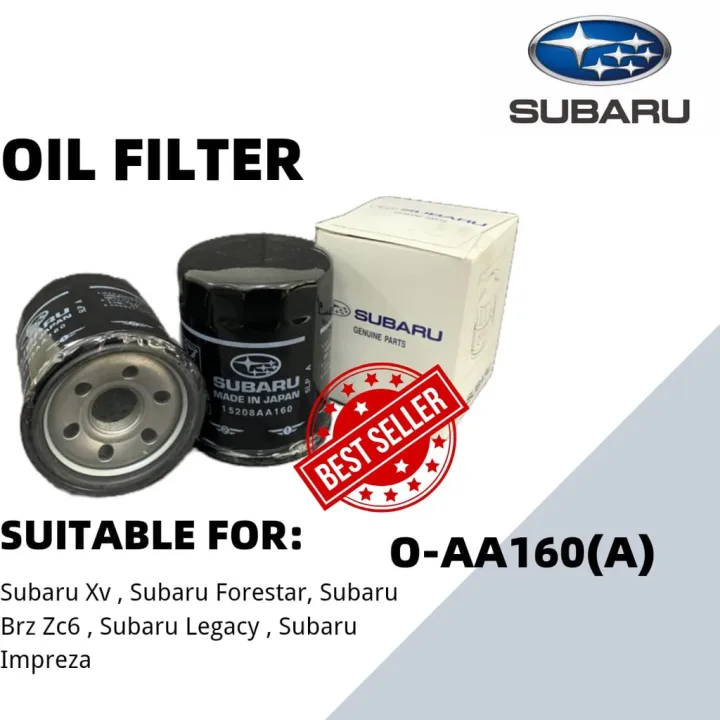 Subaru Oil Filter (15208AA160) Subaru Xv,Forestar ,Brz Zc6,Legacy ...