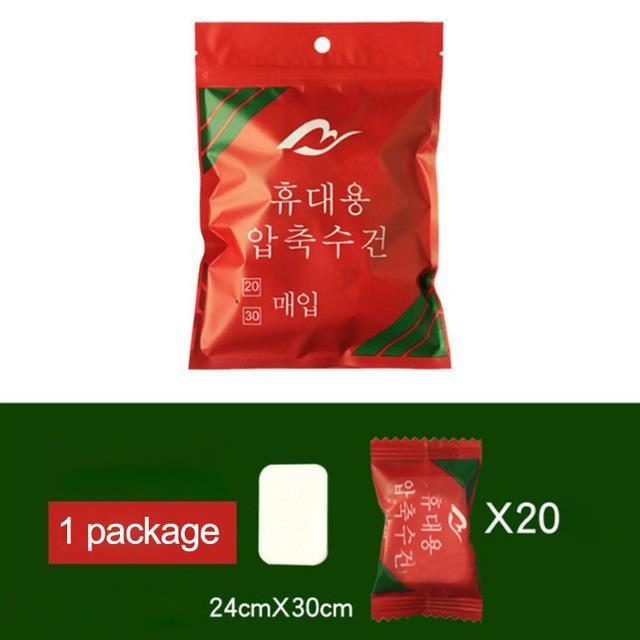 20pcs-mini-compressed-towel-disposable-pure-cotton-towel-outdoor-travel-quick-drying-makeup-cleansing-wipes-paper-tissue