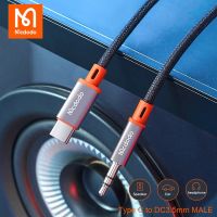 Mcdodo Type C to 3.5mm male Audio Aux Cable 3.5mm jack Speaker headphone Adapter Car Stereo Audio connection for iPad Pro 2021 Cables