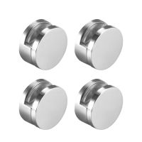 Uxcell 4pcs Glass Clamp Bathroom Mirror Clips Zinc Alloy Glass Clip Shelf Support Brackets Holder for 3-5mm 6-7mm Thick