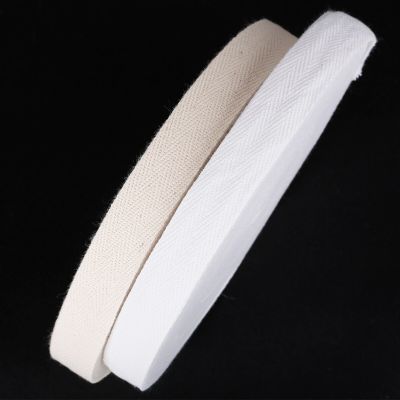 5 yards/lot White Strap Belt Cotton Webbing Herringbone Pattern Cotton Ribbons For Gift Packing DIY Clothes Sewing Accessories Gift Wrapping  Bags