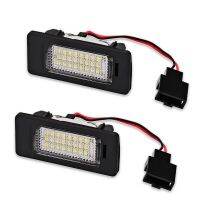 2ชิ้นแผ่นเรืองแสงหมายเลขป้ายทะเบียนรถรถยนต์ LED 12V Canbus SMD3528สำหรับ Audi A4 B8 A5 Q5 S5 TT A1 S4 A6 A7 2008-2013ไม่มีข้อผิดพลาด