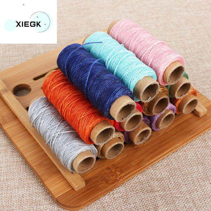 xiegk-30ม-ม้วน-ทนทาน-หัตถกรรม-diy-สำหรับเครื่องหนัง-เครื่องมือช่าง-สายเย็บผ้า-สายเย็บมือ-ด้ายแว็กซ์