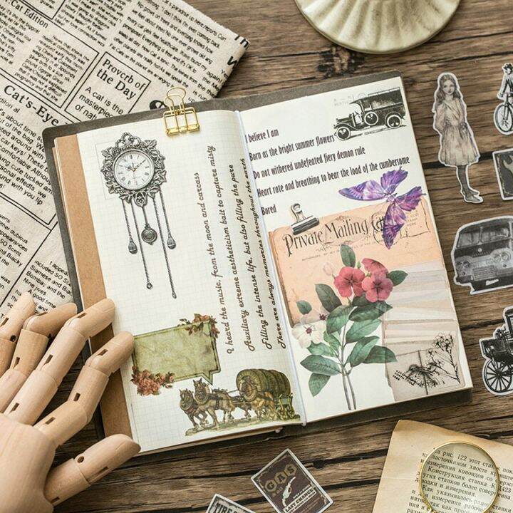 mr-paper-60pcs-bag-vintage-stickers-botanical-nostalgic-victorian-style-hand-account-diy-material-decorative-stationery-sticker