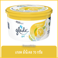 FernnyBaby เกลด Glade Gel 70G ผลิตภัณฑ์ปรับอากาศ ดูแลกลิ่นให้หอมในสภาพแวดล้อม เกลดมินิเจล รุ่น น้ำหอม เกลด มินิ เจล สีเหลือง 70 กรัม