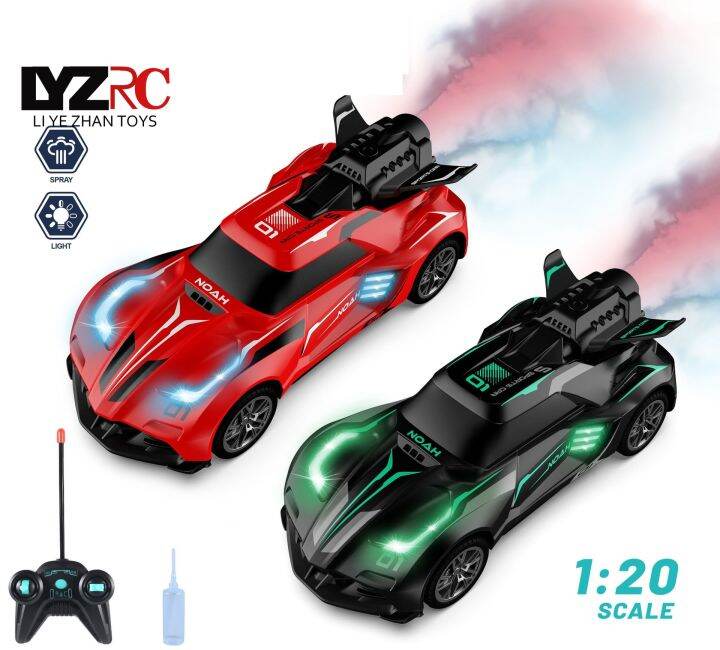 lyzrc-2-4g-1-20สเปรย์รถบังคับวิทยุไฟฟ้า-rc-ความเร็วสูงรถดริฟท์กับไฟ-led-drifting-รถสปอร์ตของเล่นเด็กผู้ชายสำหรับเด็ก