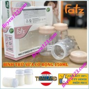 Bộ 3 bình trữ sữa Mẹ cổ rộng 150ml Fatzbaby Fatz - FB0120N - Thái Lan