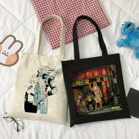 Japanese Anime Comics Dorohedoro Trendy Canvas Bag Gothic Shopper Large Capacity Women Bags Vintage Shoulder Bag Classic HandBag