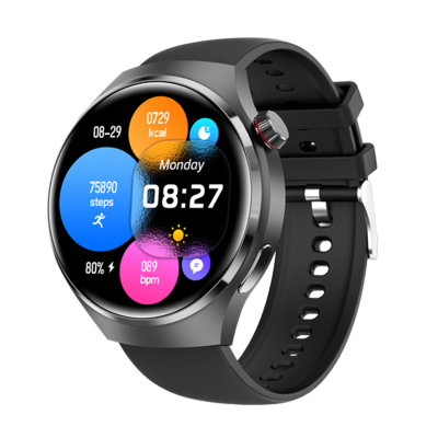 GT4 Pro Smart Watch 1.6นิ้วหน้าจอขนาดใหญ่ผู้ชายผู้หญิง BT S Mart W Atch AI เสียง NFC อัตราการเต้นหัวใจการตรวจสอบสุขภาพกีฬานาฬิกาข้อมือ