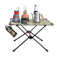 Portable Foldable Camping Table Aluminum Alloy BBQ Picnic Outdoor Furniture Ultralight Folding Desk Camping Accessories