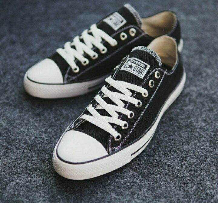 Sepatu Converse599 AllStar Hitam Putih merah navy Sneakers Pria murah