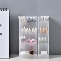 【DT】hot！ Creative Multifunctional 4 Grid Desktop Organizer Pen Holder Makeup Storage Box School Office Accessories Stationery