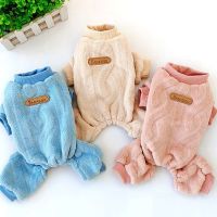 Warm Dog Clothes for Small Dogs Soft Fleece Dog Pajama Puppy Overalls for Dogs Chihuahua Pug Winter Dog Jumpsuit Pet Costumes