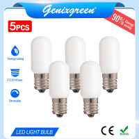 5ชิ้นหลอดไฟเอดิสัน LED E14 E12 1W 2700K 4000K 6000K ไส้หลอด LED สีขาวขุ่นหลอดไฟกลางคืนโคมไฟตกแต่งประหยัดพลังงาน