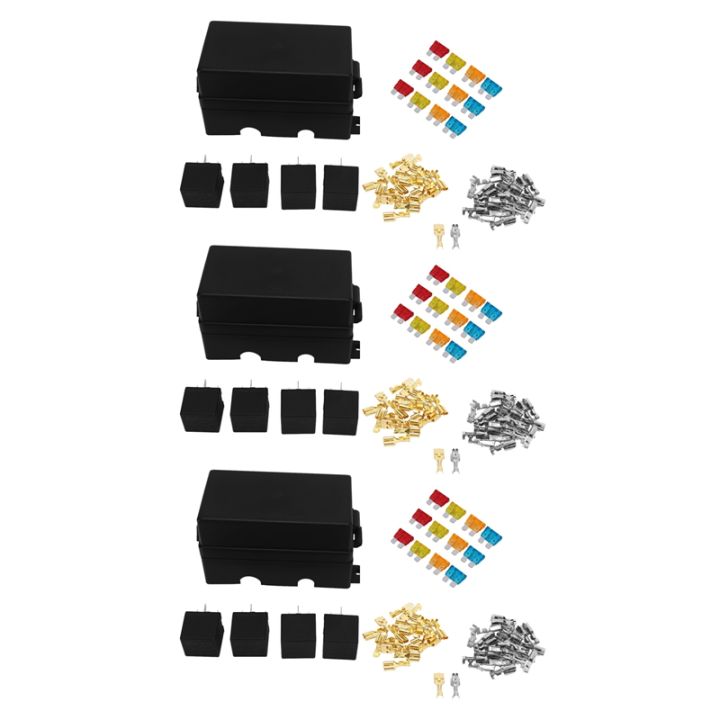 12-way-blade-fuse-holder-box-with-spade-terminals-and-fuse-12pcs-4pin-12v-80a-relays-for-car-truck-trailer-and-boat