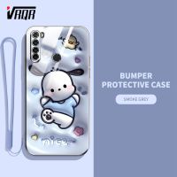 VRQR เคสโทรศัพท์เอฟเฟกต์ภาพ3D สำหรับ Xiaomi Redmi Note 8 Note 7 Pro Redmi 7กระต่ายน่ารักการ์ตูนรูปแบบสุนัข Pacha กันรอยขีดข่วนสายคล้องคอส่ง