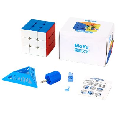 Moyu RS3M 2020 รูบิค 3x3 แม่เหล็ก ลูบิค3×3แม่เหล็ก Moyu Magnet Cube รูบิคแม่เหล็ก รูบิคแม่เหล็กปริศนา Classroom M รูบิค 3x3 ของแท้ with Bag for Cube GAN Lubricant Oil