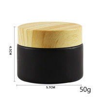 5g/10g/15g/20g/30g/50gGlass Matte Lip Bottles Black Containers Face Refillable Cream Jars Mini Empty