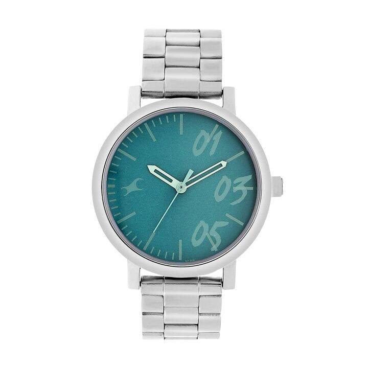 Fastrack tropical waters green dial analog 2025 watch for women