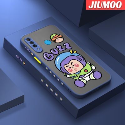 เคส JIUMOO สำหรับ Huawei Nova4 Nova 4E P30 Lite เคสการ์ตูนน่ารักลายการ์ตูนบางฝ้าเคสโทรศัพท์โปร่งใสซิลิโคนขอบสี่เหลี่ยมด้านข้างเคสนิ่มคลุมทั้งหมดป้องกันเลนส์กล้อง