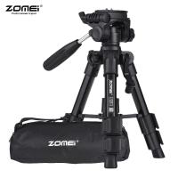 ZOMEI Q100 52 เซนติเมตร/20 "น้ำหนักเบาอะลูมิเนียมพกพา Camera Travel MINI Tabletop ขาตั้งกล้องจานด่วน/กระเป๋าใส่โน๊ตบุ๊คแบบพกพาสำหรับ Canon Nikon SONY DSLR สมาร์ทโฟน