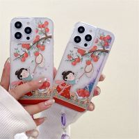 VIVO Y27 Y22s Y35 Y16 Y02S Y30สาวน่ารัก Y77 Y75 Y76 Y15a Y21s Y17 Y33s Y50เคสโทรศัพท์ Y12s Y12a Y20i Y72 Y15s Y19 S1 Pro Quicksand กับลูกปัด Braclet โบว์เคสส่องแสงวิบวับ