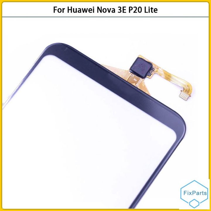 สินค้าใหม่สำหรับ-huawei-nova-3e-p20ไลท์เซ็นเซอร์กระจกกันรอยดิจิตอลหน้าจอสัมผัสกระจกหน้าจอ-lcd-p20ไลท์อะไหล่หน้าจอสัมผัส